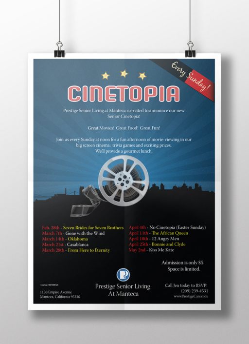 Cinetopia Classic Cinema Event Branding Piece