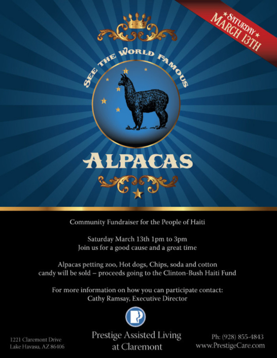 Alpaca Branded Event Flyer